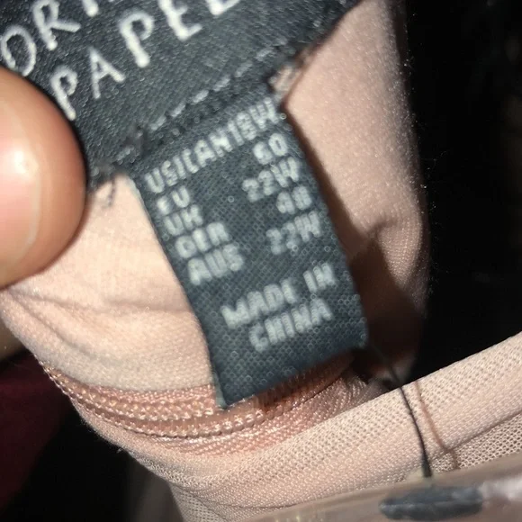 Adrianna Papell Long Dress Women’s Size 18 Pink Silver Sequins Gown bridesmaids‌ - Picture 14 of 15